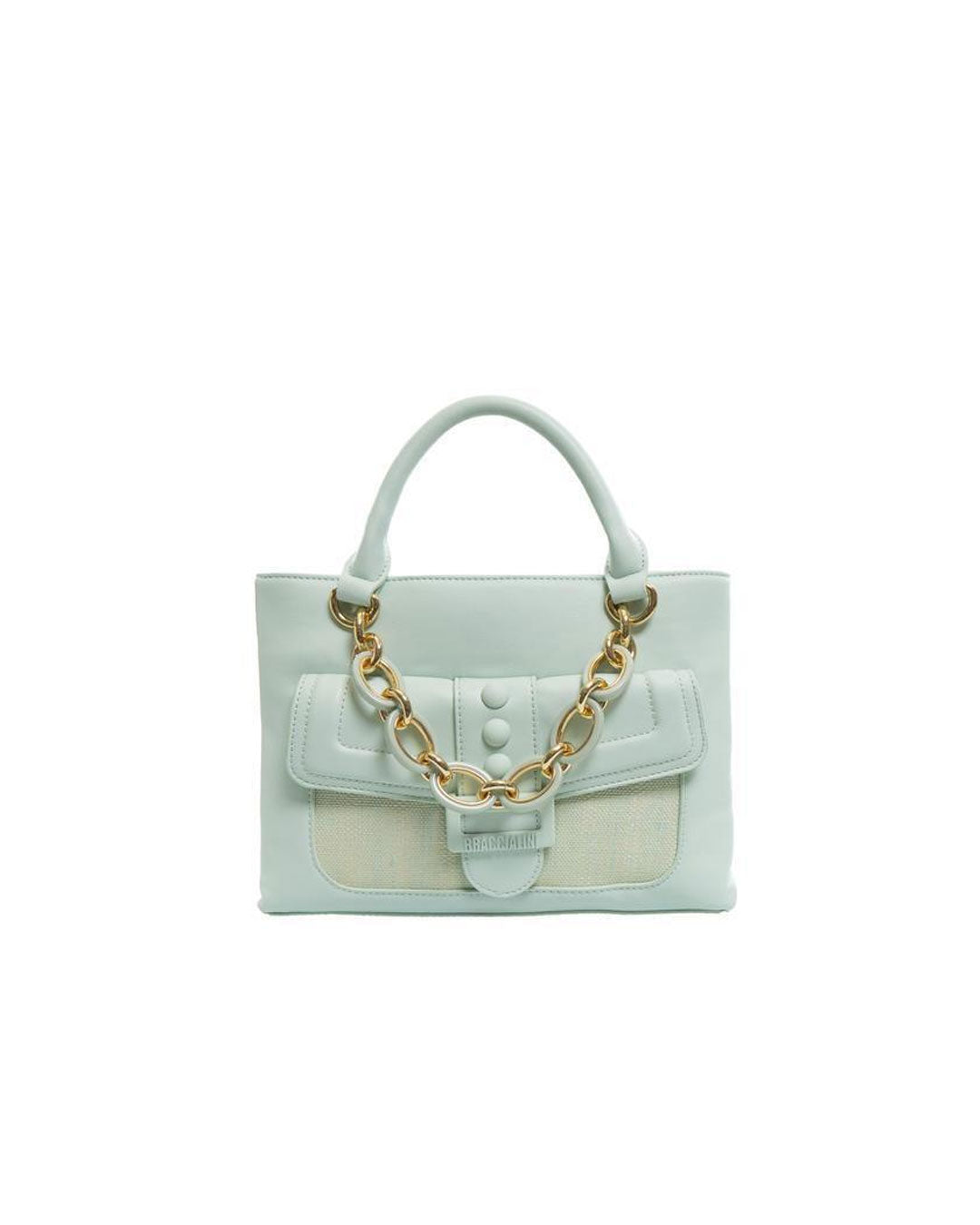 Cartera Braccialini Línea Chain Celeste