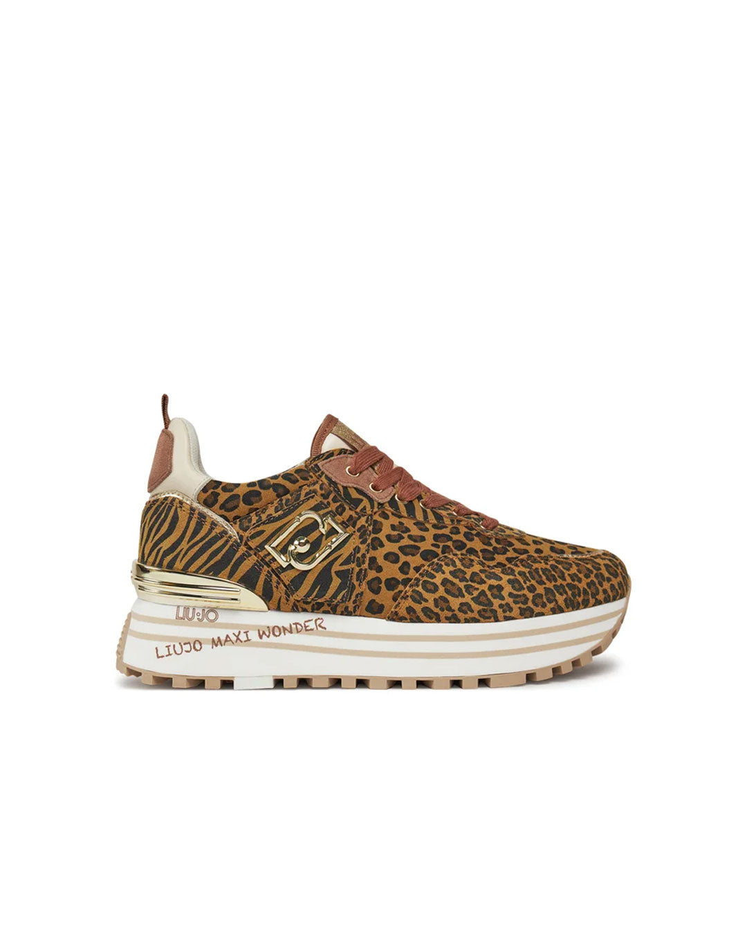 Zapatilla Liu Jo Maxi Wonder 1 Leopardo