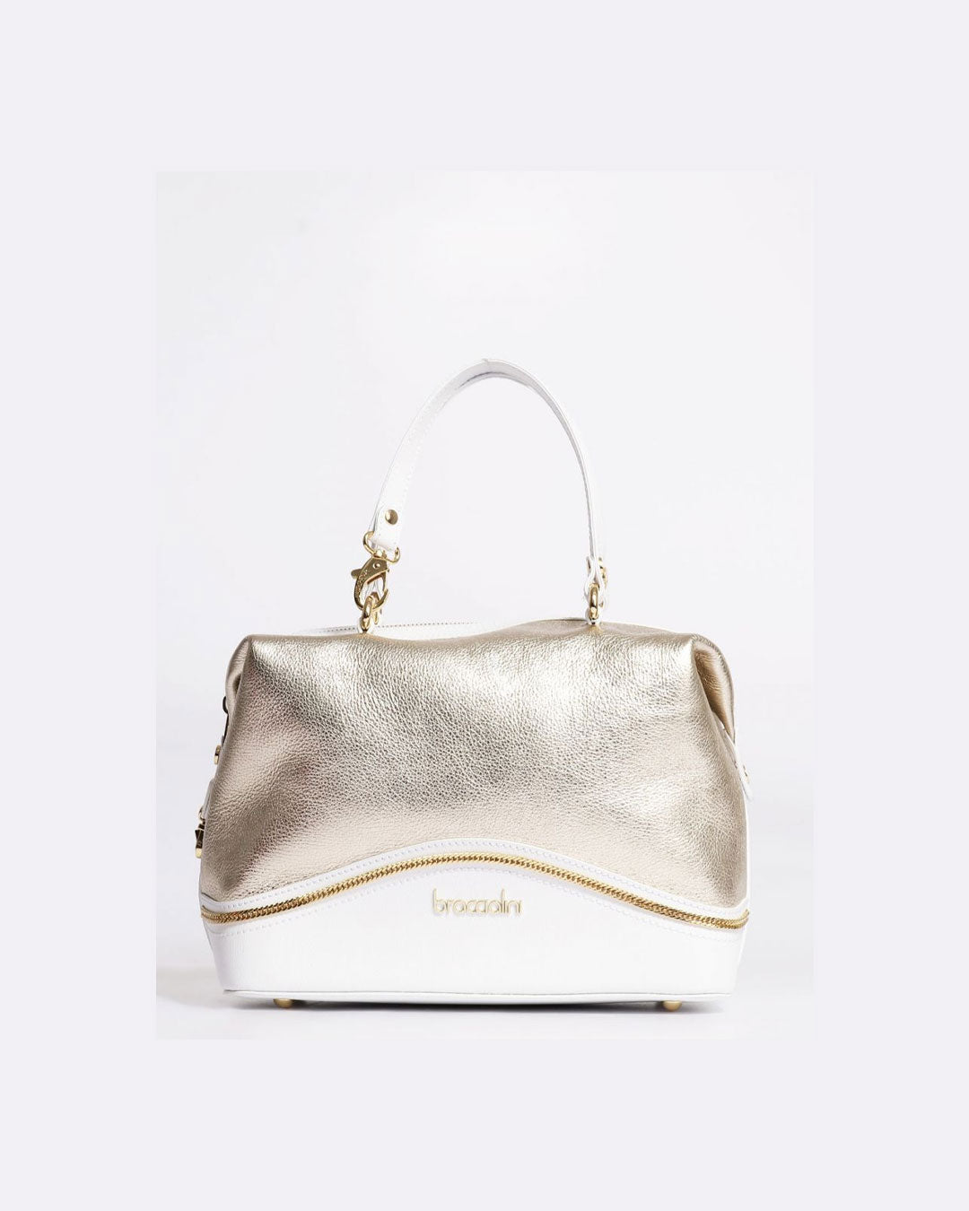 Cartera Braccialini Línea Naomi Blanco