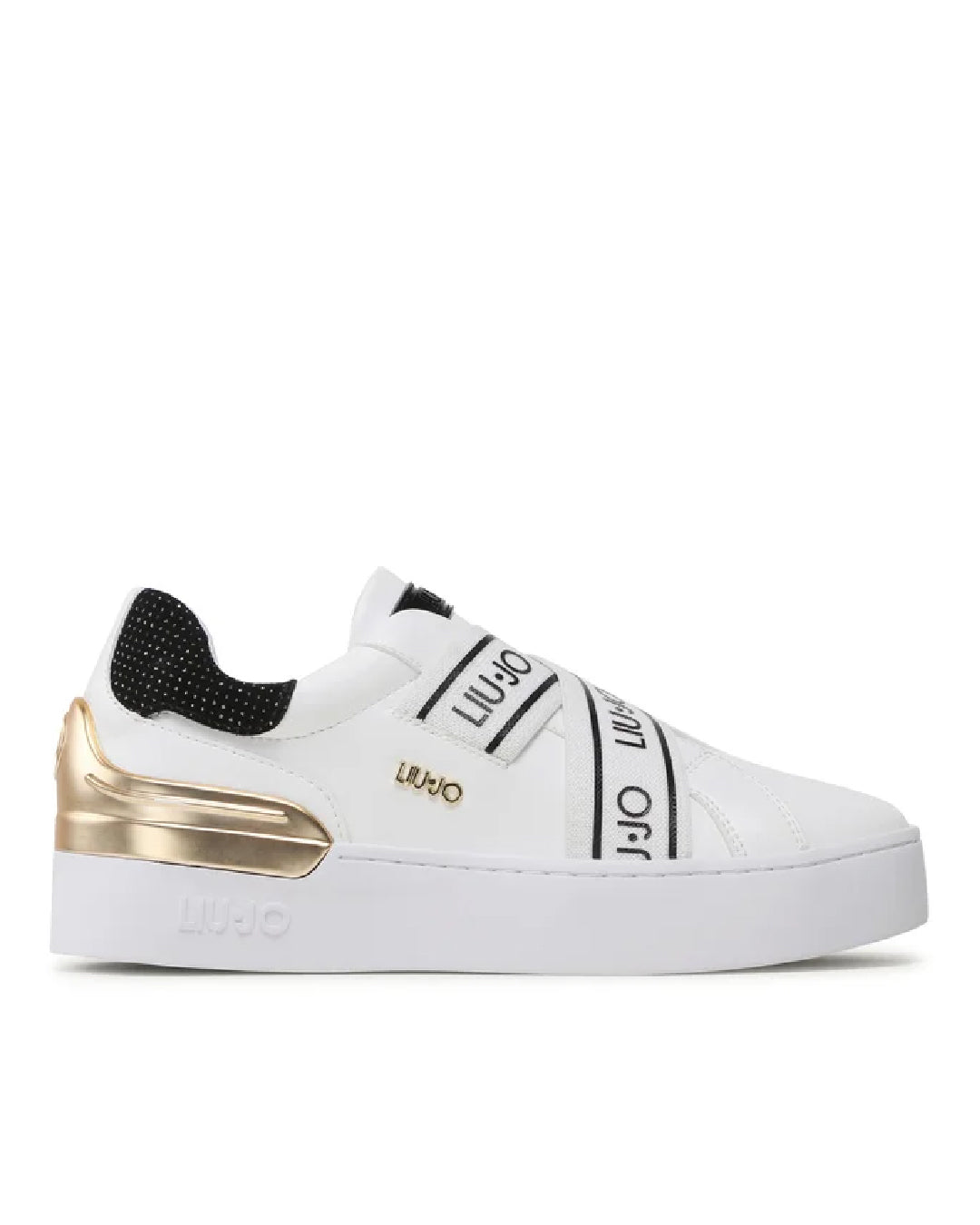 Zapatilla SILVIA 83 Blanco Glitter negro