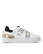 Zapatilla SILVIA 83 Blanco Glitter negro