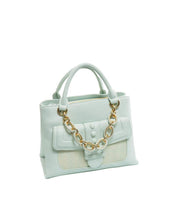 Cartera Braccialini Línea Chain Celeste