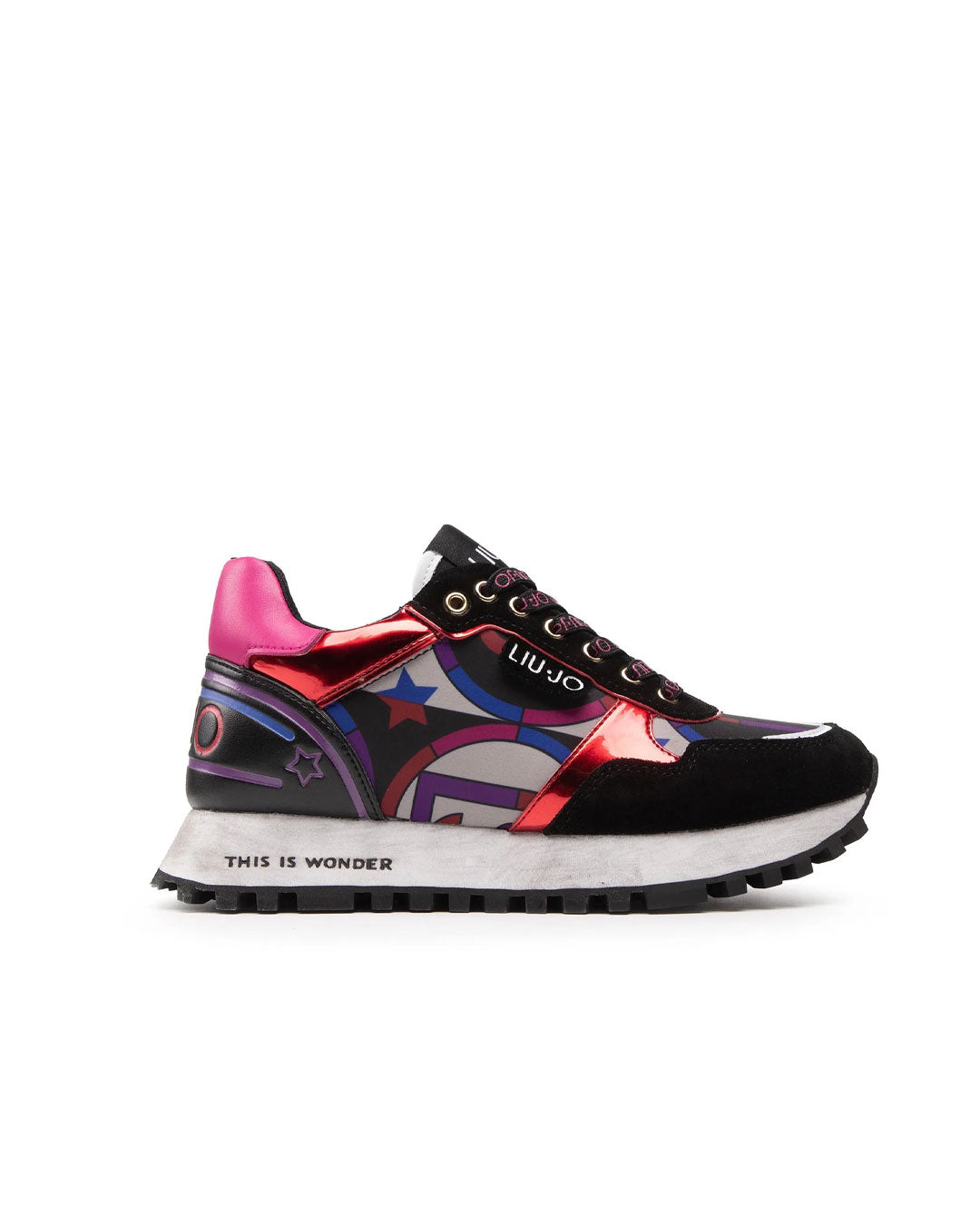 Zapatilla Liu Jo Wonder 24 Negro / Rojo