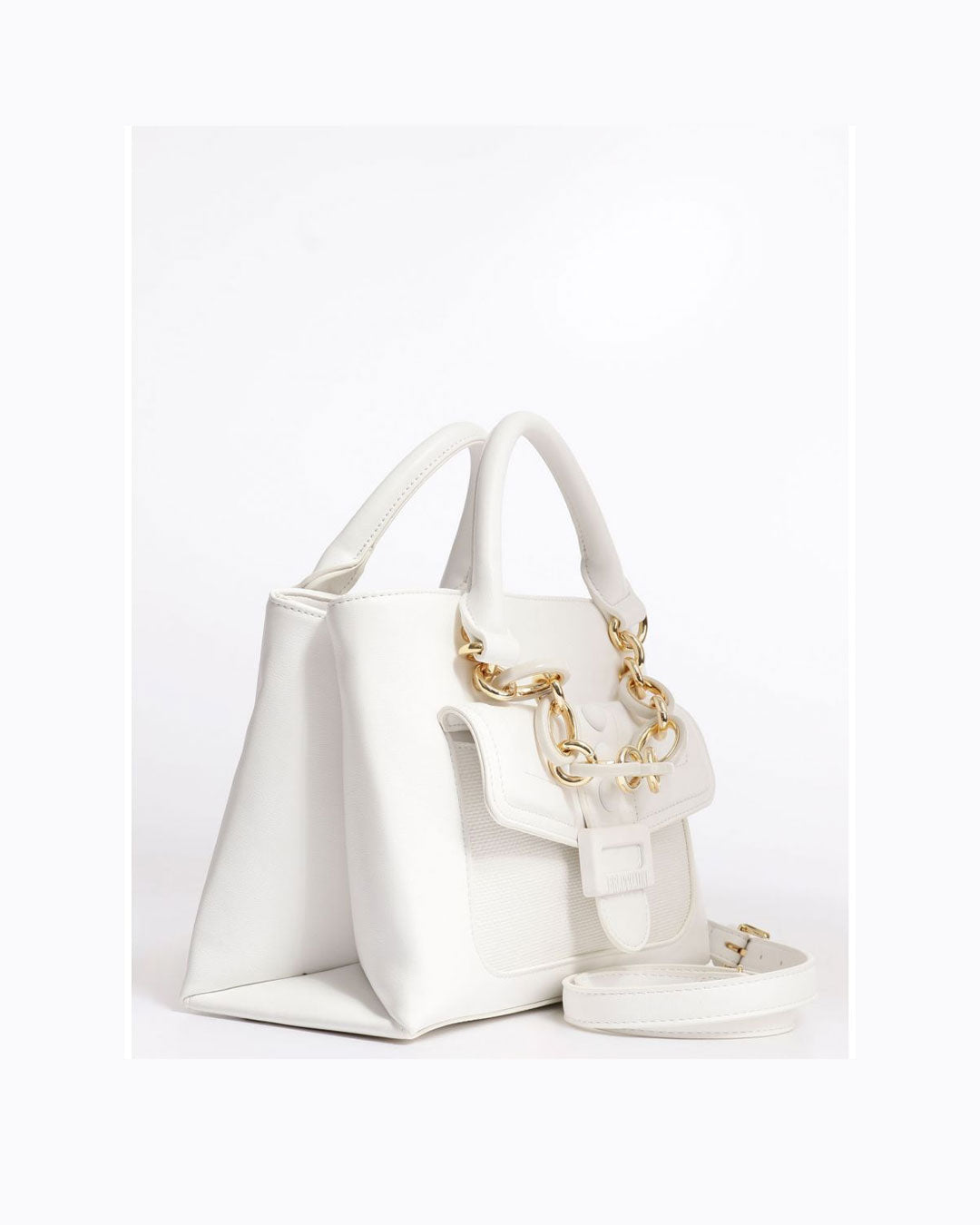 Cartera Braccialini Línea Chain Blanco
