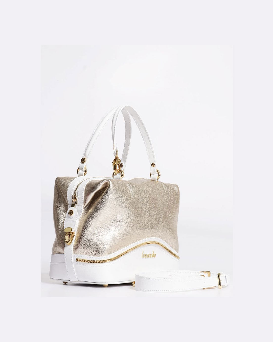Cartera Braccialini Línea Naomi Blanco