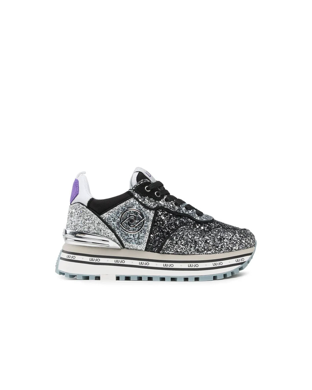 Zapatilla Liu Jo Maxi Wonder 24 Gris Glitter