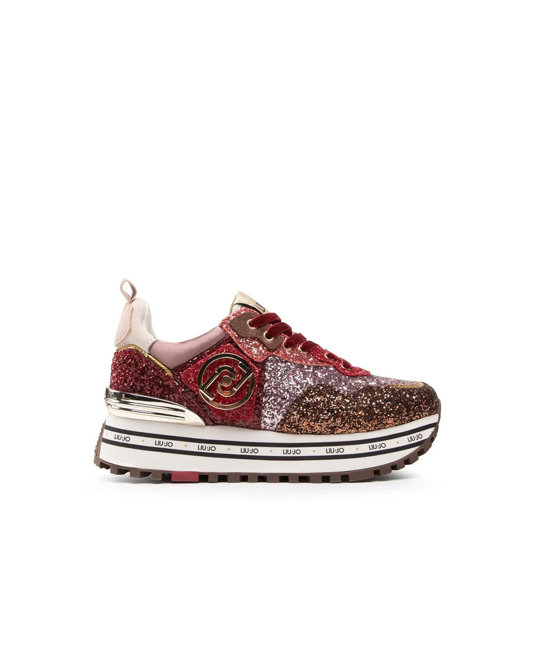 Zapatilla Liu Jo Maxi Wonder 1 Café Rojo