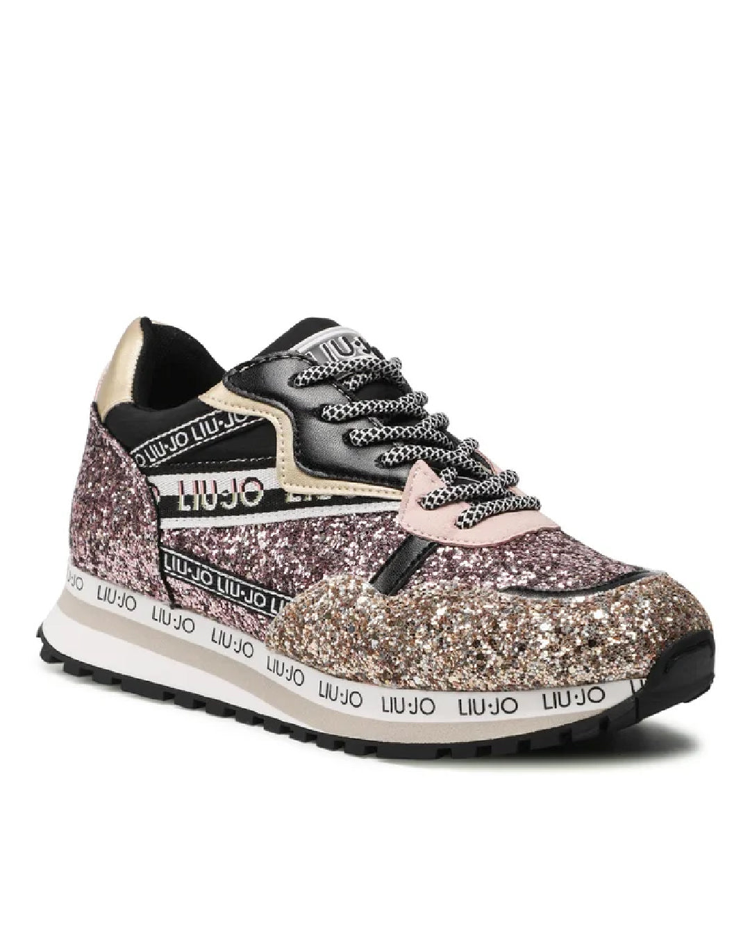 Zapatilla WONDER 8 Glitter Rosado / Dorado