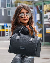 Cartera Braccialini Línea Font Negro