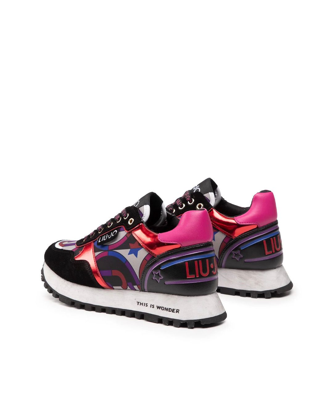 Zapatilla Liu Jo Wonder 24 Negro / Rojo