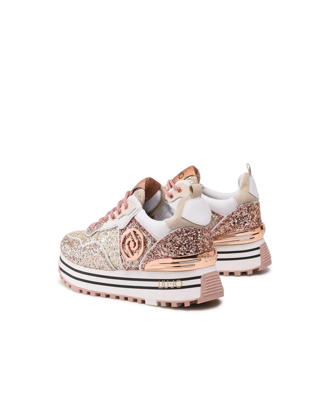 Zapatilla Liu Jo Maxi Wonder 1 Rosado Dorado
