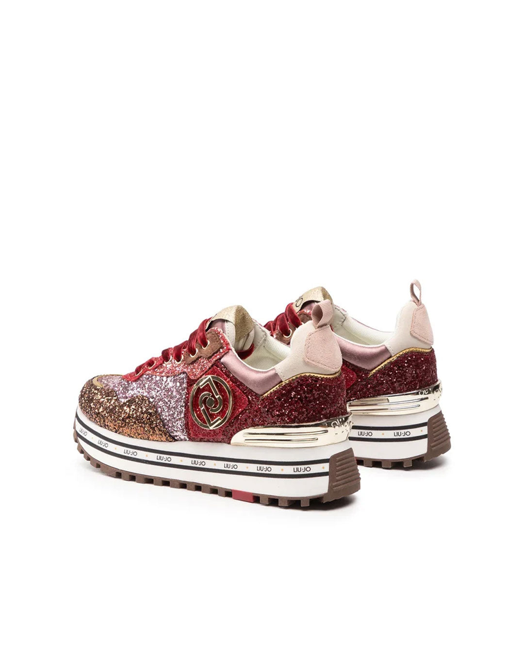 Zapatilla Liu Jo Maxi Wonder 1 Café Rojo
