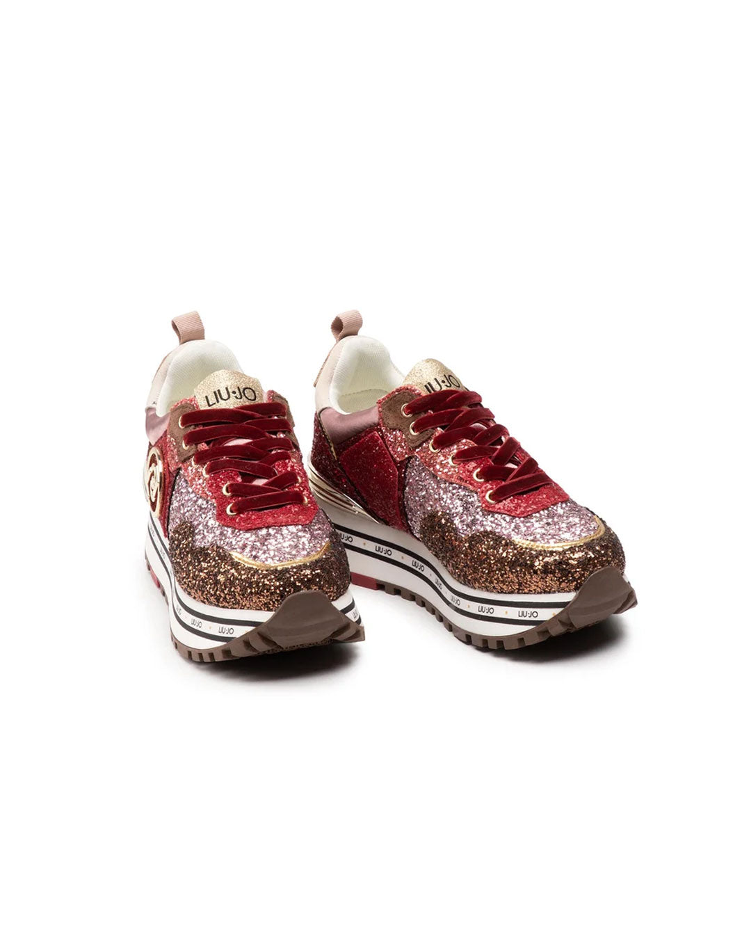 Zapatilla Liu Jo Maxi Wonder 1 Café Rojo