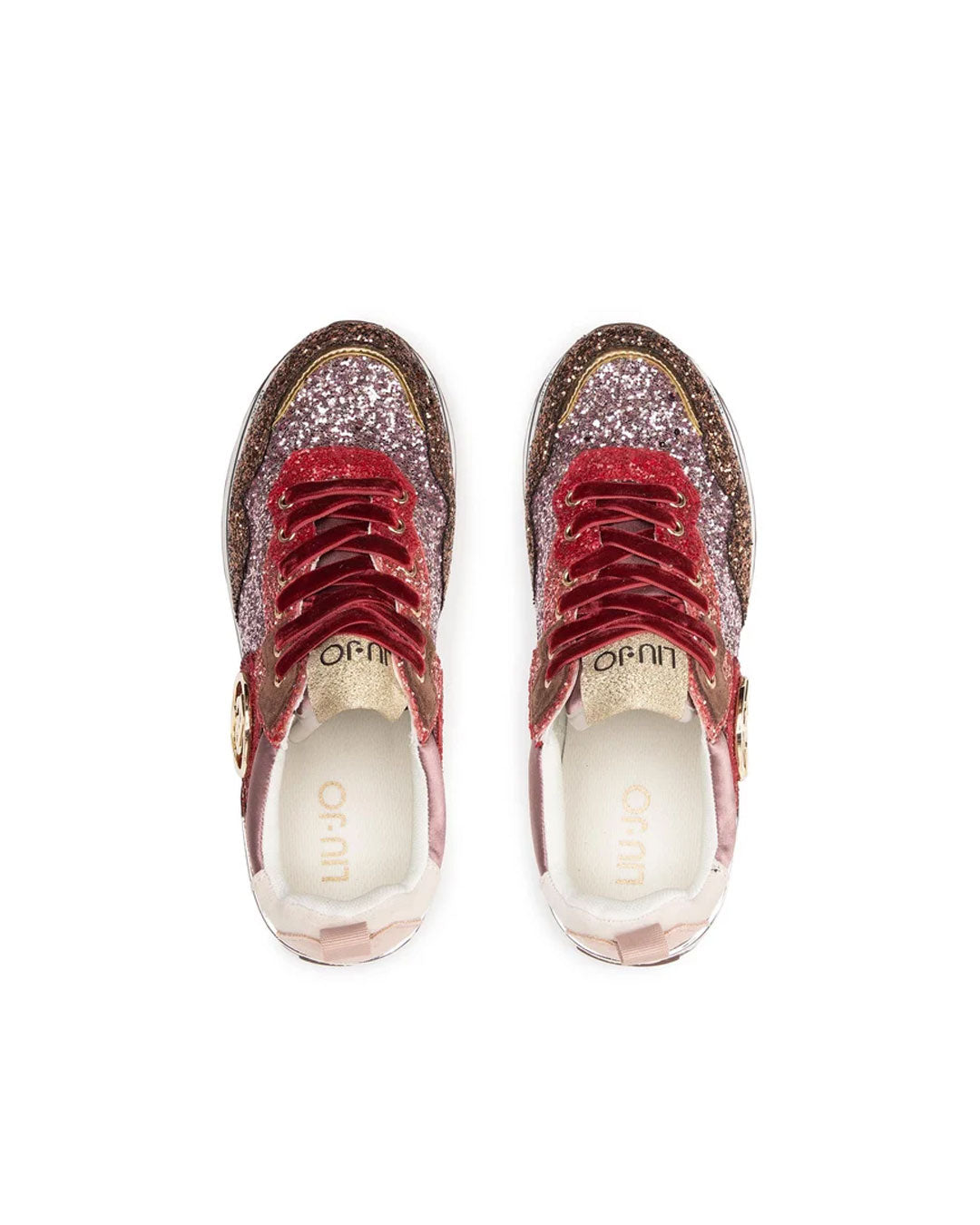 Zapatilla Liu Jo Maxi Wonder 1 Café Rojo