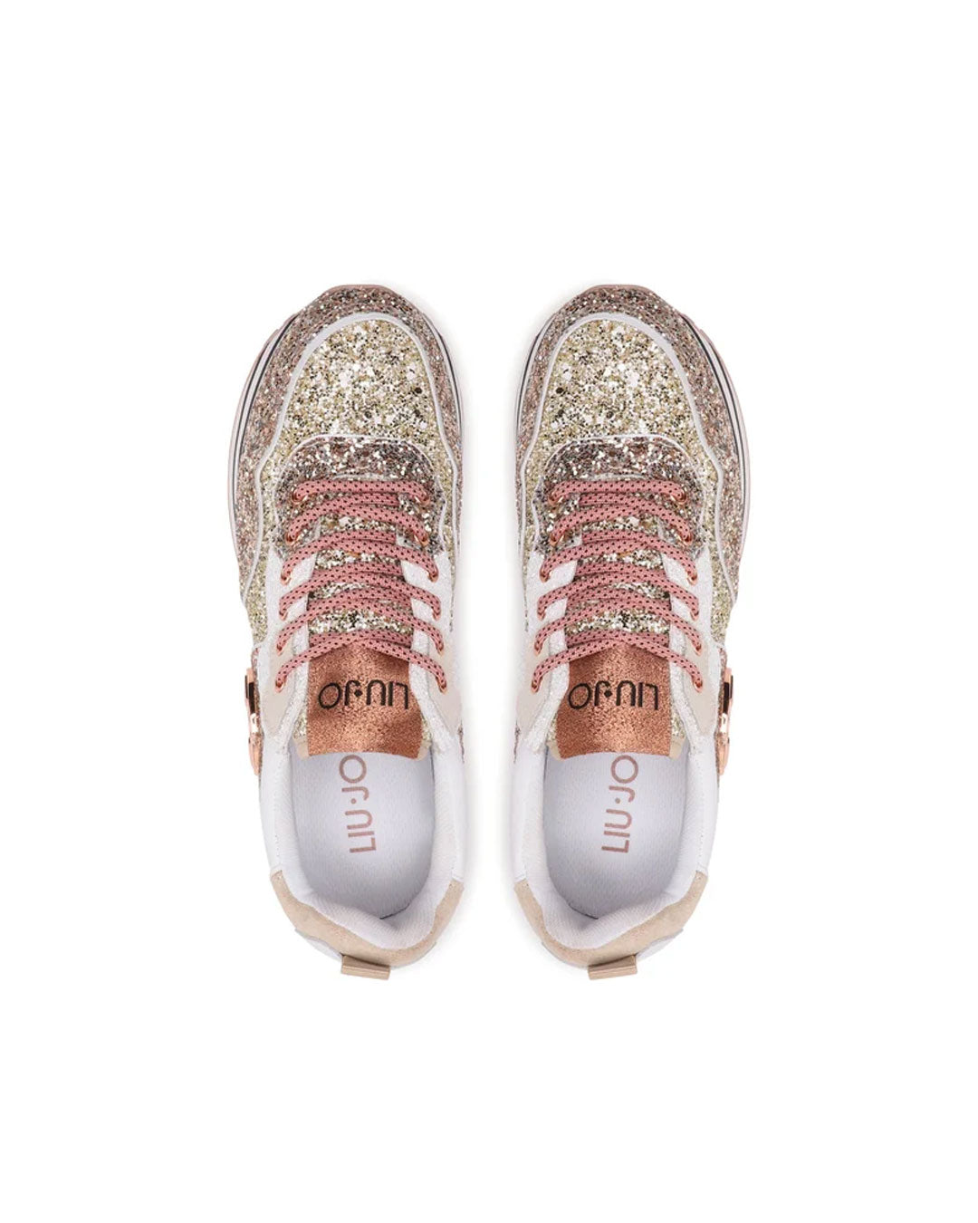 Zapatilla Liu Jo Maxi Wonder 1 Rosado Dorado