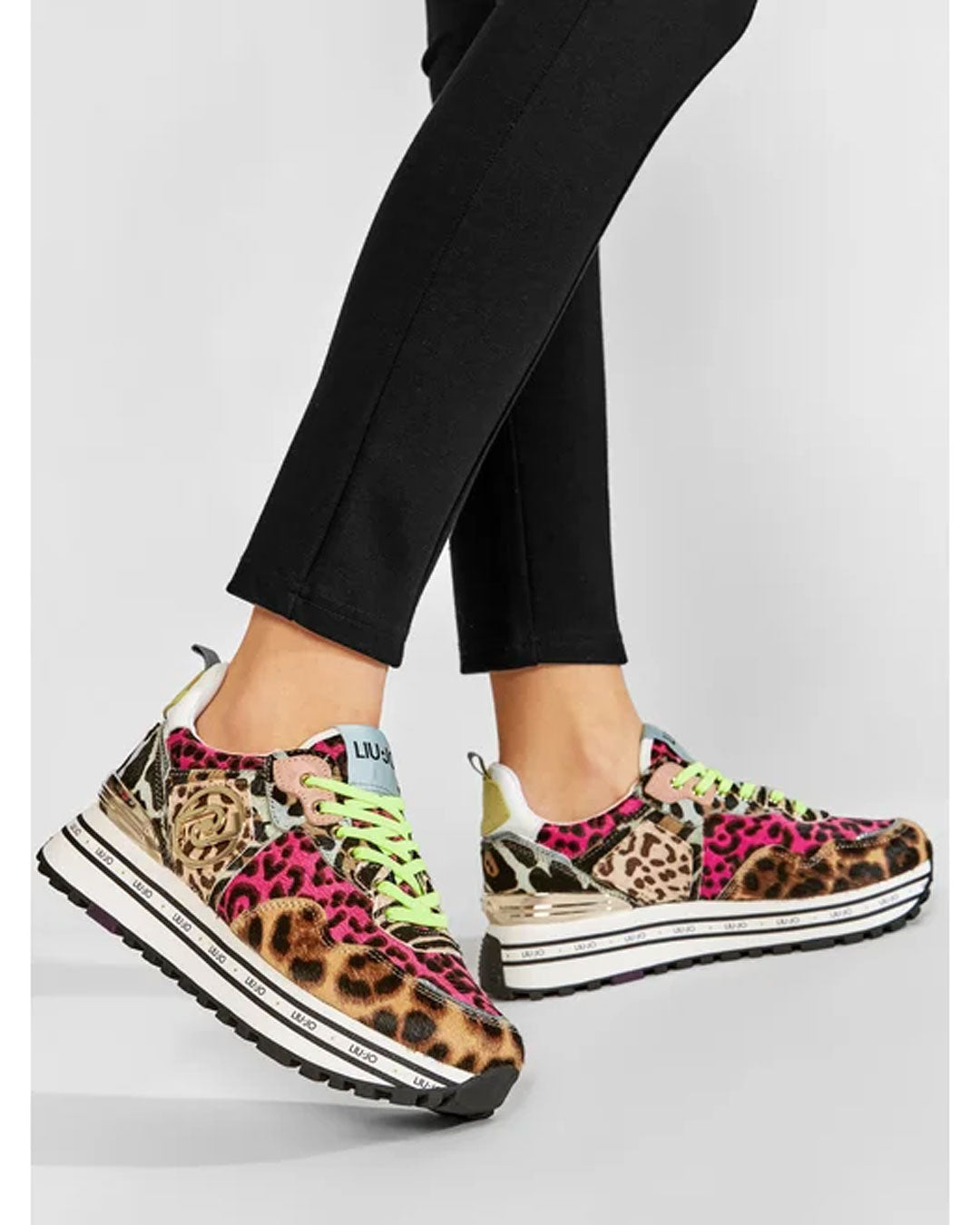 Zapatilla Liu Jo Maxi Wonder 1 Leopardo Multicolor